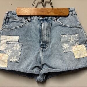 Wrangler Blue Jean Shorts Distressed Cut-Offs